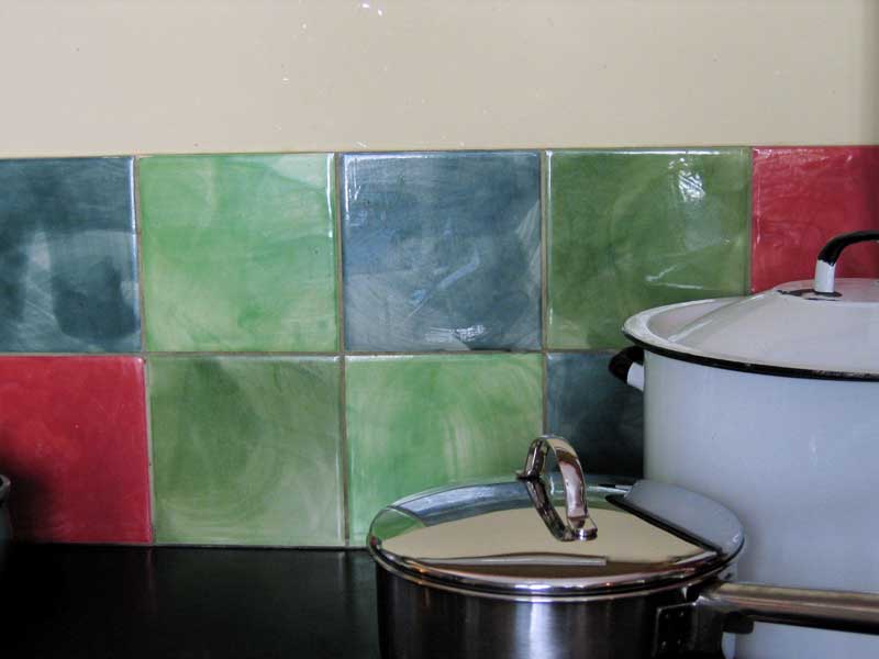 plain coloured tiles